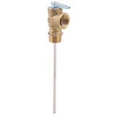 Watts Watts 100XL-8-150 Relief Valve, 3/4 in MNPT x FNPT, 75 to 150 psi Operating, Brass 100XL-8-150